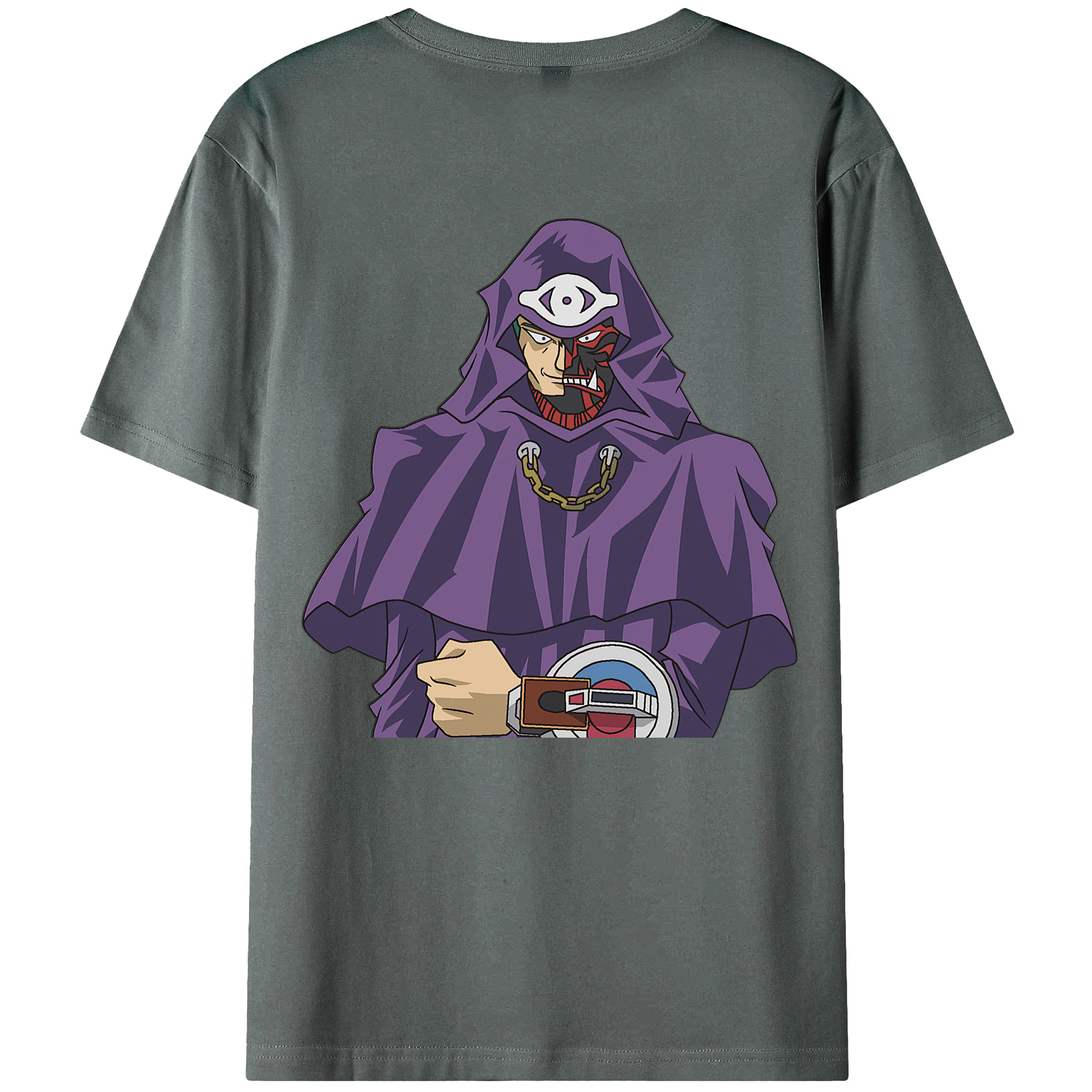 （画像用） 遊☆戯☆王 Yu-Gi-Oh! 綿100％ メンズ半袖Tシャツ（バックプリント） 通気性